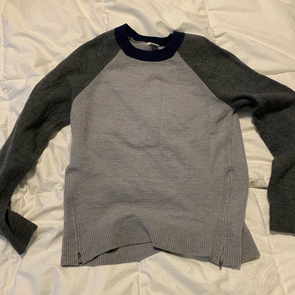 MOVING SALE Gray and Navy L.L. Bean Wool Sweater